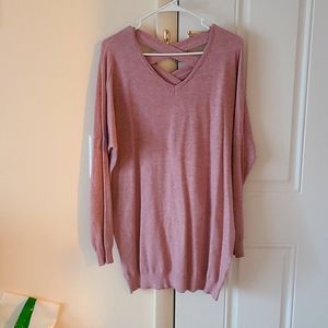 Charlotte Russe Mauve Tunic Sweater (L)